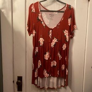 Torrid super soft knit baby doll top